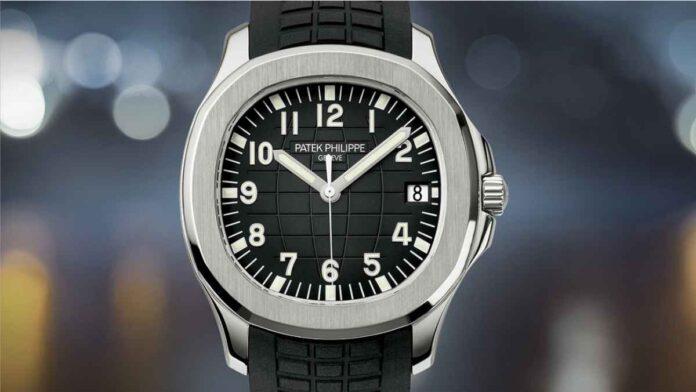 Patek Philippe Aquanaut 5167A Swiss watch displayed in a store in Bangkok Thailand April 2022 520