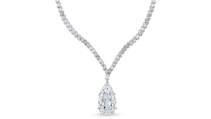 Harry Winston necklace with 38-carat giant Golconda diamond – worth just $7.5 million