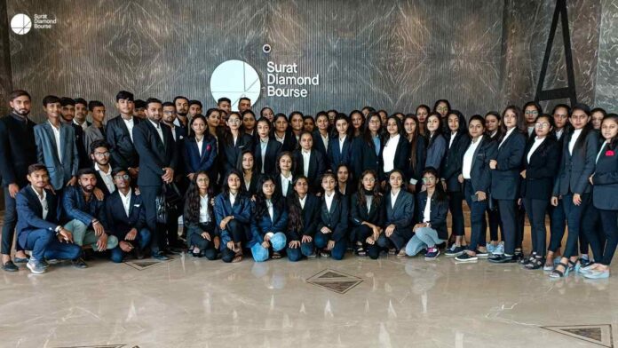 Ideal Institute of design visit to Surat Diamond Bourse-1