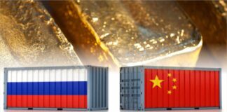 China's gold imports from Russia jump 750% in July