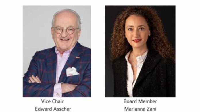 RJC appointed Edward Escher as Vice President and Marianne Zani as Board Member