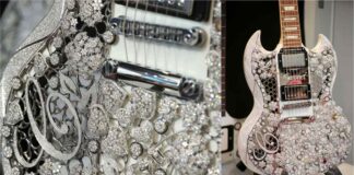 This guitar is studded with 11,441 diamonds and is priced at Rs 16 crore