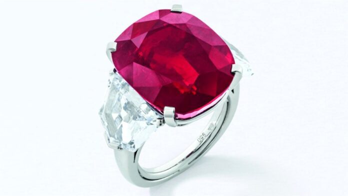 26-carat pink ruby did not fetch the expected price at Christie's auction 26-carat pink ruby did not fetch the expected price at Christie's auction