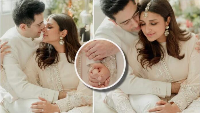 Raghav Chadha and Parineeti Chopra's 3 carat diamond engagement ring caught everyone's attention Raghav Chadha and Parineeti Chopra's 3 carat diamond engagement ring caught everyone's attention