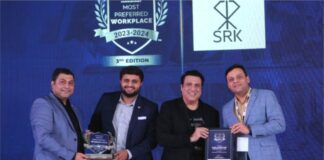 SRK honoured with the Most Preferred Workplace of 2023 award