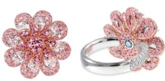 Iconic Lotus Ring with Argyle Pink Diamond to Sell for $6,20,000