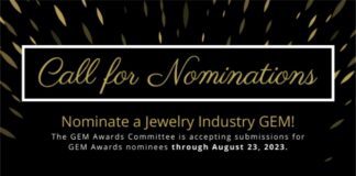 Nominations are open for the 2024 Jewellers of America Awards