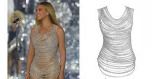 Dress made by Tiffany for American singer Beyonce in discussion-1