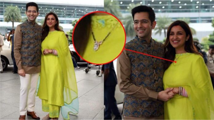 Parineeti Chopra's diamond mangalsutra caught the attention of fans Parineeti Chopra's diamond mangalsutra caught the attention of fans