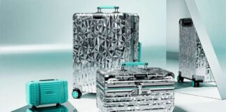 Tiffany launched a luggage collection in collaboration with Rimowa