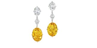 $12 million yellow diamond earring hit the Christie's auction block-1