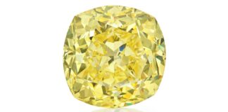 133-carat yellow diamond became the center of attraction at Sothebys in New York-1