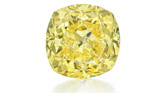 133-carat yellow diamond became the center of attraction at Sothebys in New York-1