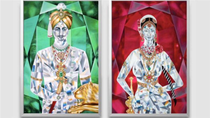 C Krishna Chetty acquires Reena Ahluwalias Bejewelled Paintings of the Mysore Royalty