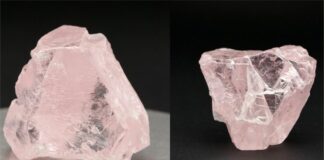 Choron partnered with Storm Mountain diamond to sparkle 108 carat pink diamond