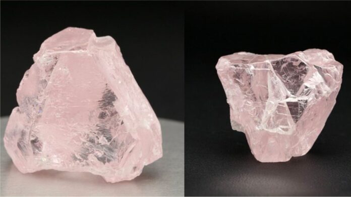 Choron partnered with Storm Mountain diamond to sparkle 108 carat pink diamond