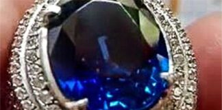 customer deceived 12 carat Kashmir sapphire turned out to be Labgrown