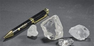 Among four big diamonds found in Karowe largest diamond is 320 carats