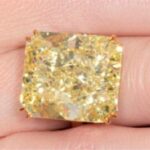 41-carat fancy intense yellow diamond sold for usd 1.02 million at Sothebys New York