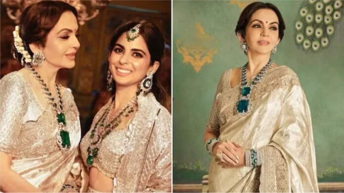 Earrings worn by Nita Ambani at Anant-Radhikas pre-wedding are in discussion Earrings worn by Nita Ambani at Anant-Radhikas pre-wedding are in discussion