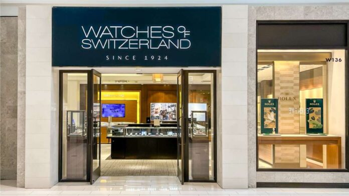 Sales of Swiss watches fell in UK but rose in US