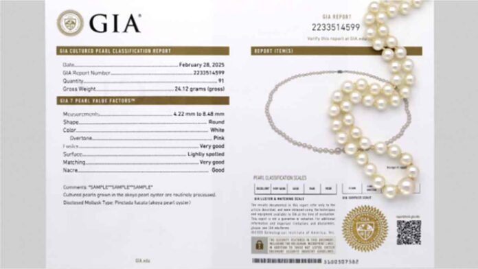 Gia enhances pearl grading with new nacre scale Gia enhances pearl grading with new nacre scale