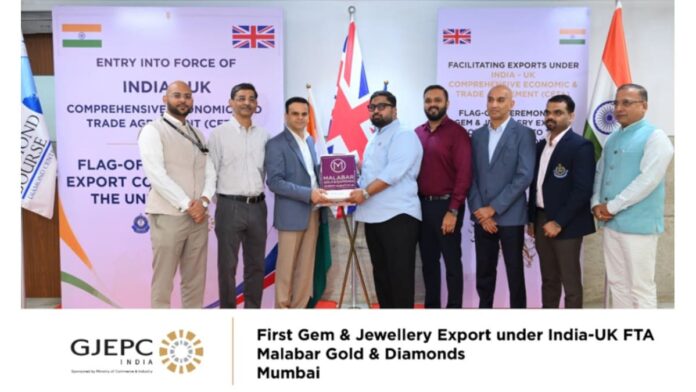 India-UK Historic Trade Deal - First Jewellery Shipment Sent from Mumbai to Britain India-UK Historic Trade Deal - First Jewellery Shipment Sent from Mumbai to Britain