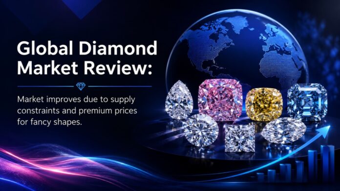 Global Diamond Market Review - Market Improves Due to Supply Tightness and Premium Prices for Fancy Shapes Global Diamond Market Review - Market Improves Due to Supply Tightness and Premium Prices for Fancy Shapes