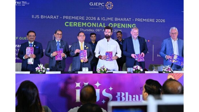 Made in India Jewellery Should Become the World's Most Trusted Choice - Union Minister Chirag Paswan at IIJS Bharat Premier 2026 Made in India Jewellery Should Become the World's Most Trusted Choice - Union Minister Chirag Paswan at IIJS Bharat Premier 2026