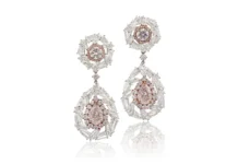 Colored diamond earrings Sothebys Hong Kong auction