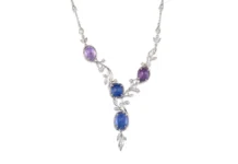 Colorful sapphire and diamond necklace to shine at Banhams auction