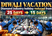 Diwali vacation in the diamond industry